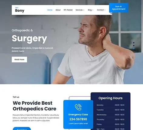 Prosthetics Medical Center WordPress Theme