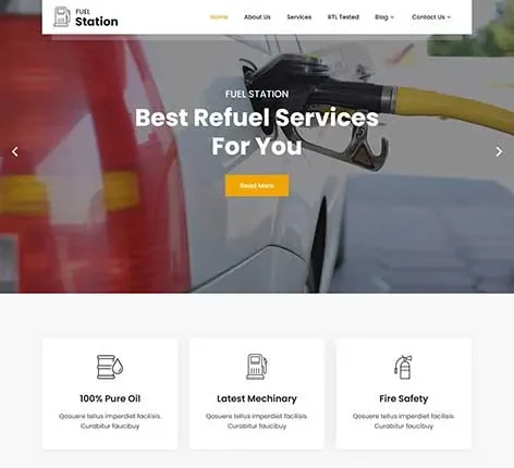 Petrol Station WordPress Theme