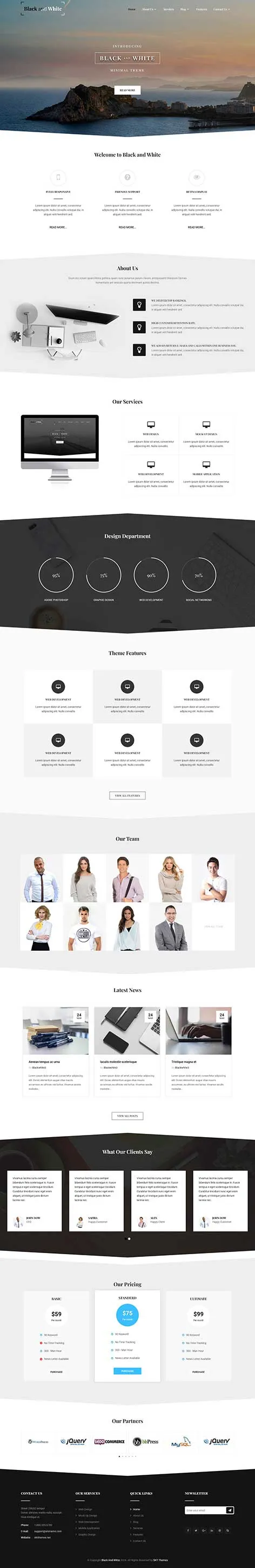 Pre Designed WordPress Theme