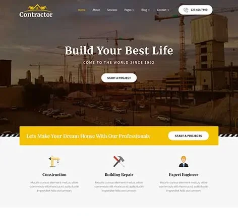 Renovation Company WordPress Theme