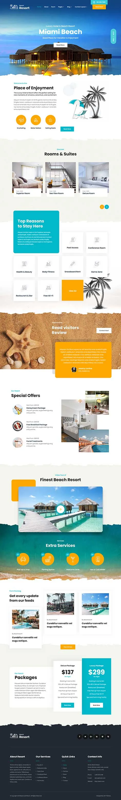 Reservation System WordPress Theme