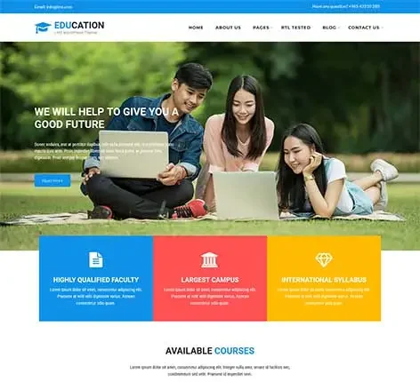 School Management System WordPress Theme