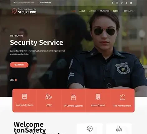 Security Services WordPress Theme