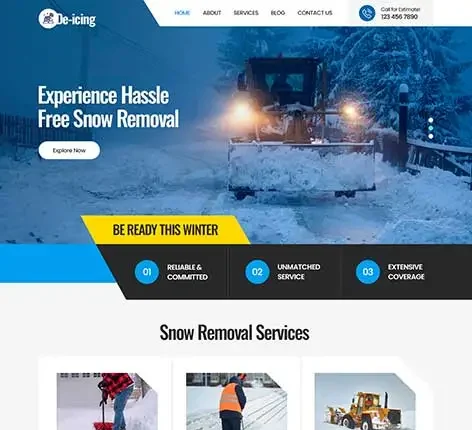 Snow Removal Services WordPress Theme