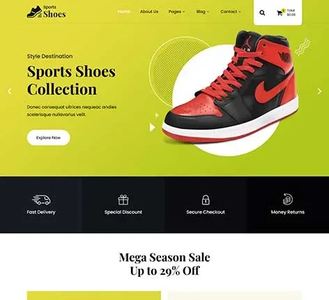 Sports Store WordPress Theme