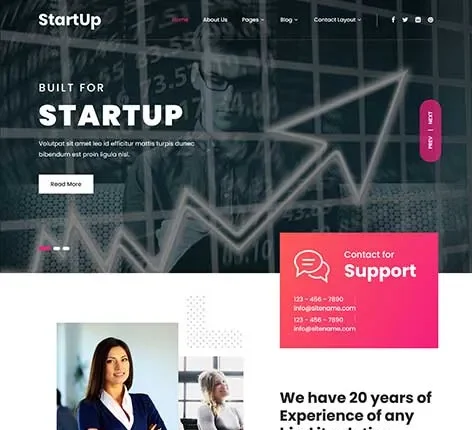 Startup Blog WordPress Theme