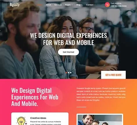 Startup Website Template