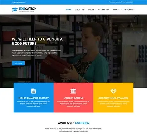 Training Courses WordPress Theme