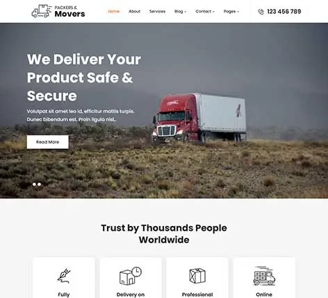 logistics WordPress Theme