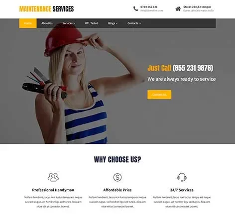 Utility Company WordPress Theme