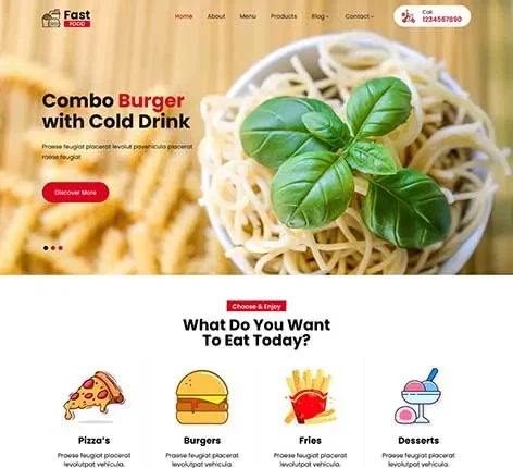 Vegetarian Restaurant WordPress Theme