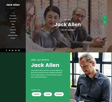 Vertical Menu WordPress Theme