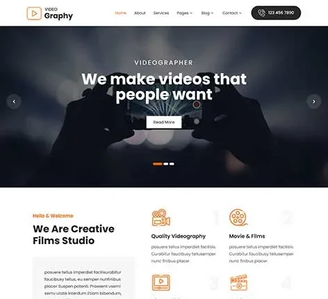 Video Background WordPress Theme