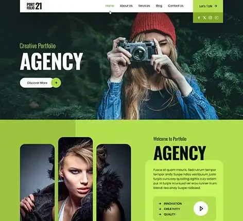 Web Developer Portfolio WordPress Theme