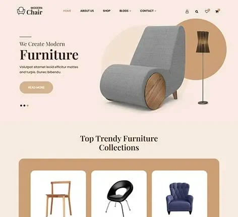 Wooden Furniture WordPress Theme