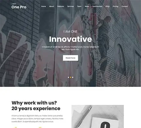 Sticky Header WordPress Theme