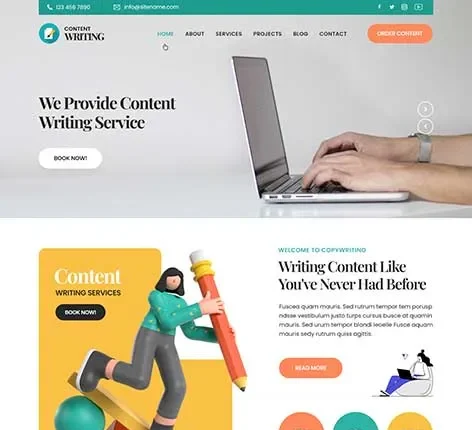 Writers Friendly WordPress Theme