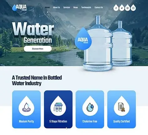 SKT Water Generation - Water Production WordPress Theme